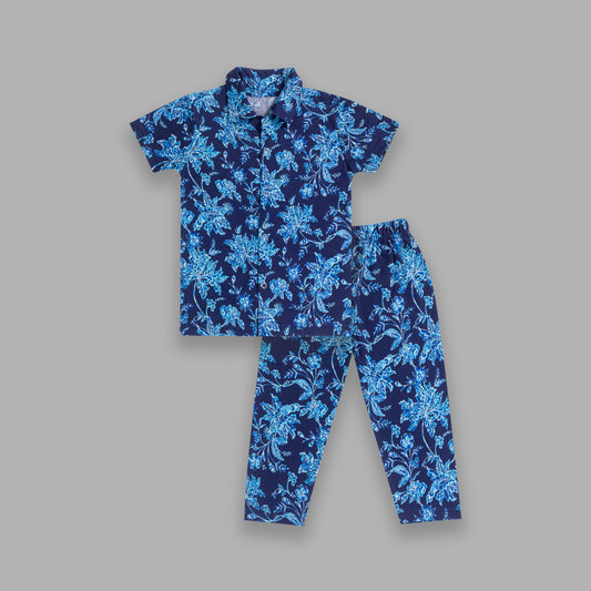 Cotton Printed Unisex Night Suit Set For Kids Little Smart