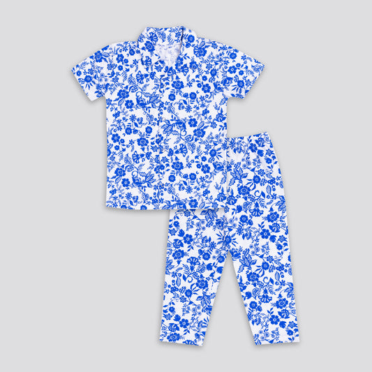 Cotton Printed Unisex Night Suit Set For Kids Little Smart