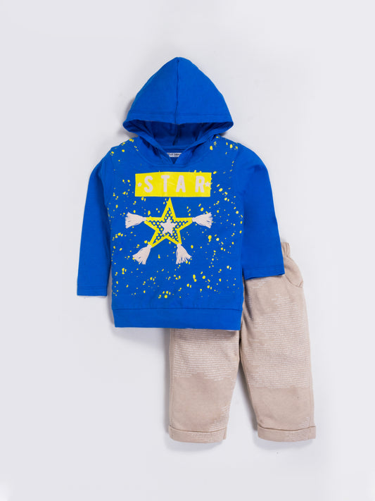 Winter Stylish Cotton Hooded Top & Pant  Set Little Smart